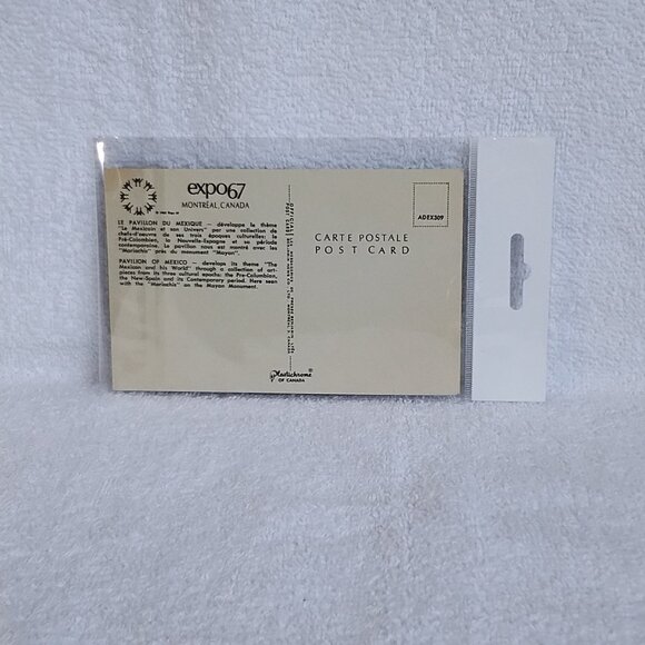Uncirculated 1967 Montreal Expo 67 Souvenir Postcard to Rep. Mexico!! - Picture 2 of 2